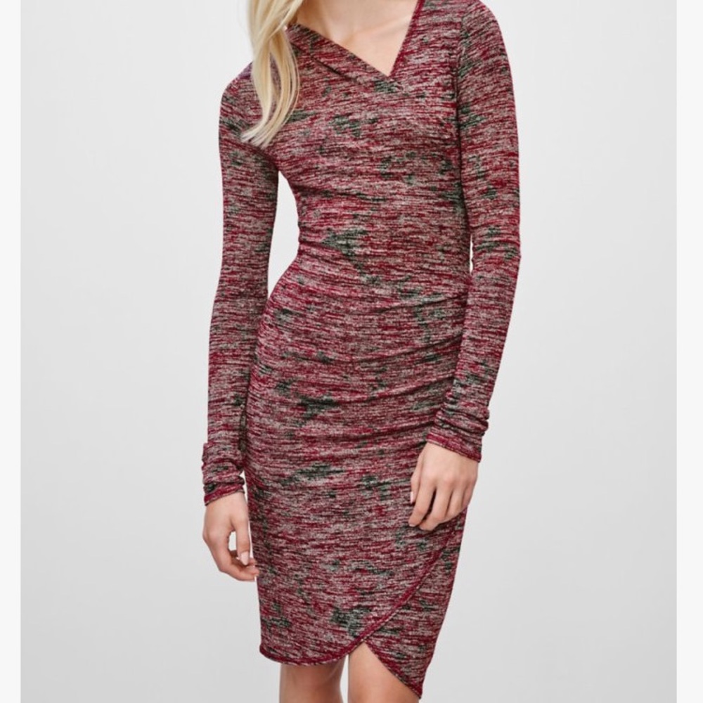 Aritzia Heather Red Bodycon Dress